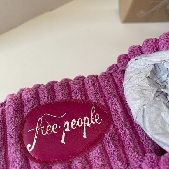 Free People Two Days in Ibiza Terry Slides Orchid Purple size 6.5 - Picture 2 of 5